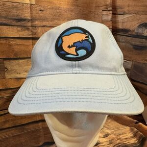 Outdoor Cap Trout Fish Logo Hat Blue Snapback Adjustable Baseball Cap Fishing